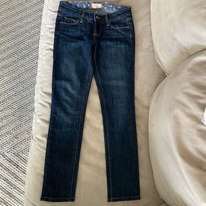 Paige Blue Heights Low Rise Jeans Size 25